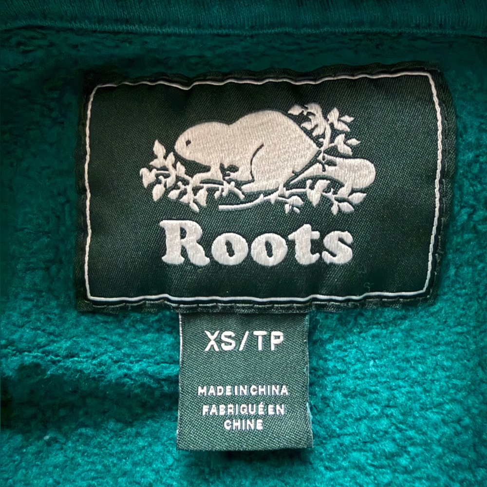 Roots Kanga Classic Hoodie in Green Women’s Size XS - Picture 7 of 11